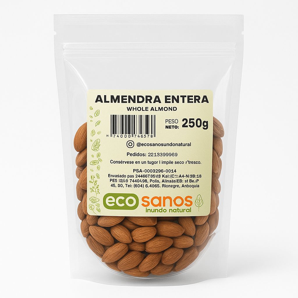 ALMENDRA ENTERA 250GR