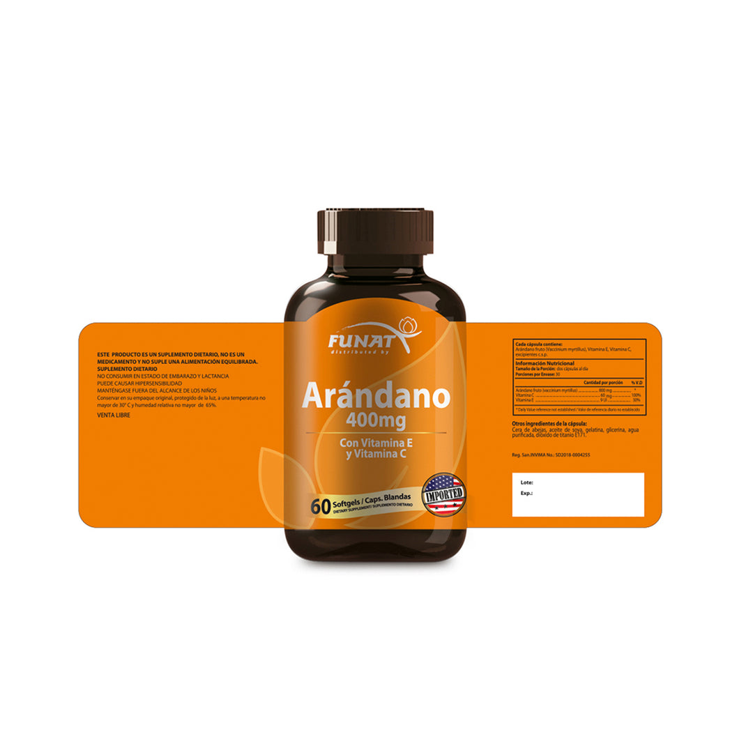 ARANDANO 400mg X 60 CAPSULA BLANDA