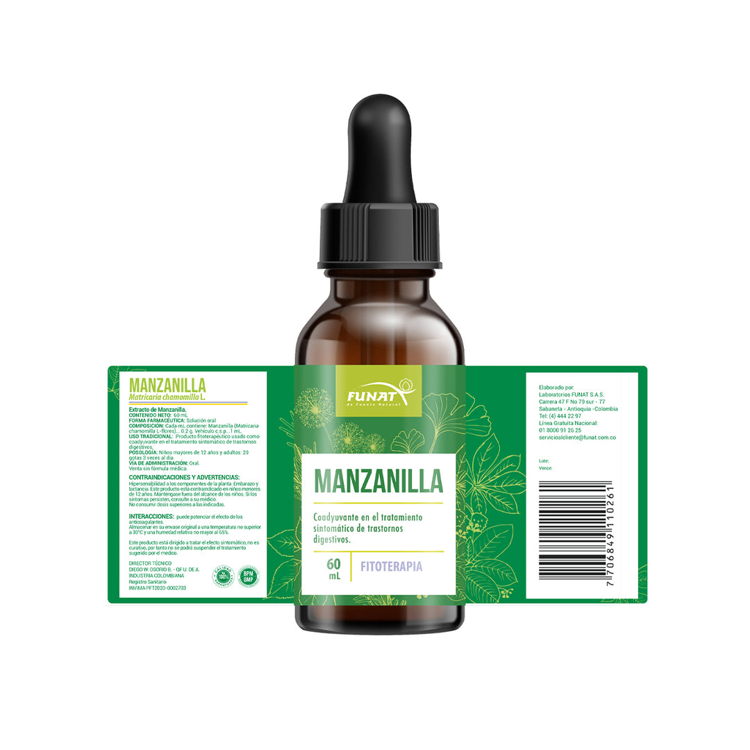 MANZANILLA EXTRACTO X 60 mL