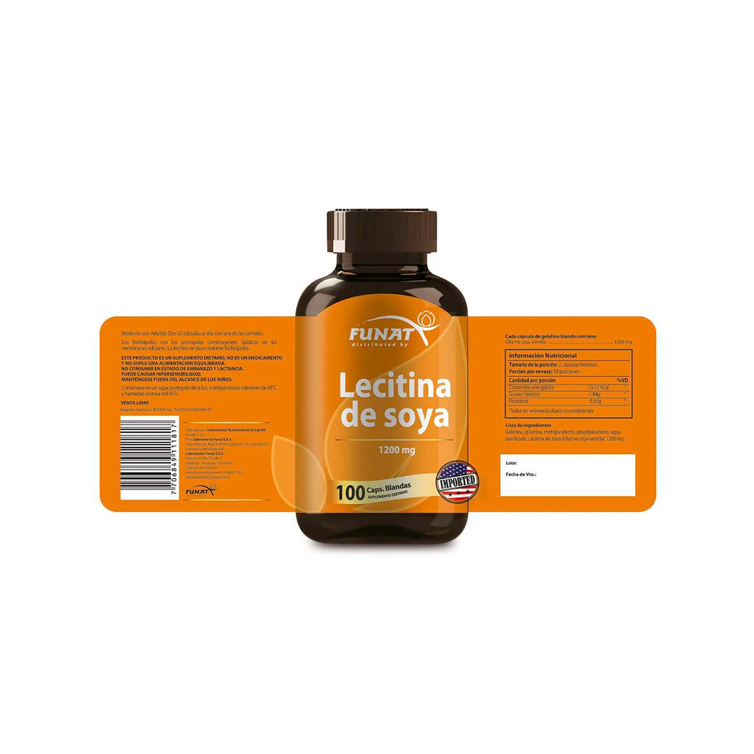 LECITINA DE SOYA 1200mg X 100 CAPSULA BLANDA