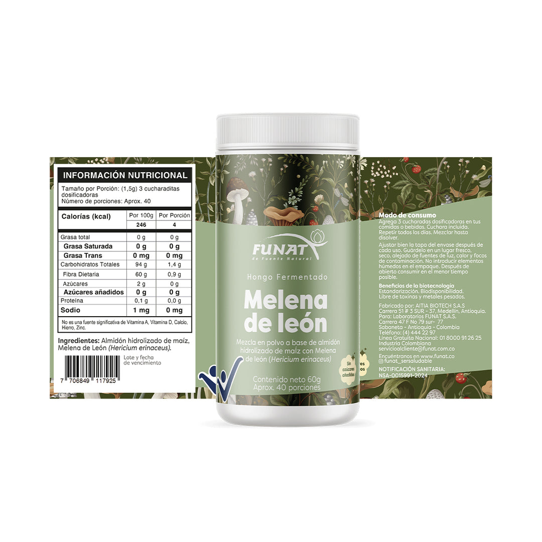 MELENA LEON HONGO POLVO X 60G