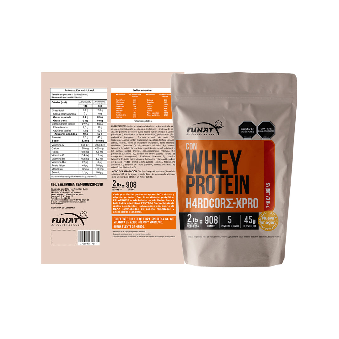 WHEY PROTEIN HARDCORE X-PRO X 2LB